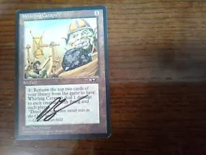 MTG Artist Proof Whirling Catapult Signed by Dan Frazier English - Picture 1 of 2