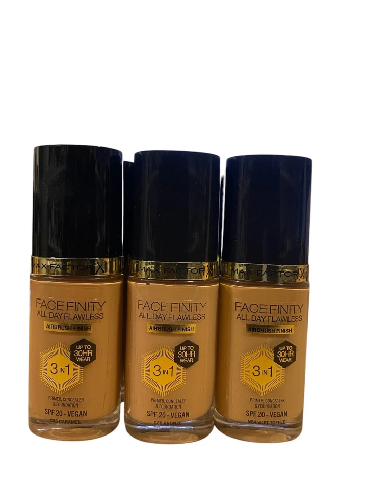 Max Factor Face Finity 3in1 Foundation - SPF20 30ml Sorten Wählbar Neu - Bild 1 von 1