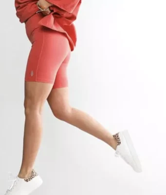 Pantalones Cortos Largos Bicicleta Free People Movement Grapefruit Hot Shot 7" Talla XL Foto 1 de 4