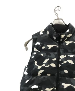 A BATHING APE CITY CAMO REVERSIBLE DOWN VEST Size: L Black Men 001DNK801010M - Picture 1 of 6