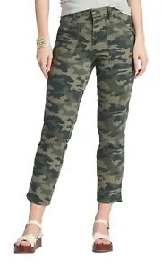 Universal Thread Womens Size 6 Camo High-Rise Straight Cropped Jeans - Picture 1 of 11
