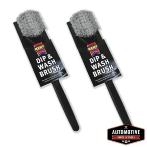 2x Kent Long Handled Wash & Dip Cleaning Brush For Car Van Lorry Bike MTB - Picture 1 of 3