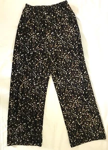 Vintage San Valentino Florence Stretch Floral Velvet Wide Pants Trousers | M 90s - Picture 1 of 6