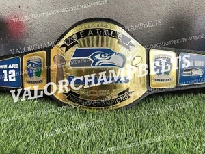Seattle Seahawks Super Bowl NFL Football Championship Fan Belt 2mm Brass - Picture 1 of 5