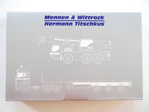Gru mobile MENNEN & WITTROCK carico pesante TITSCHKUS, Herpa modello pubblicitario 1:87 H0 confezione originale - Foto 1 di 5