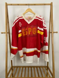 Vintage Tackla CCCP Russland Pavel Bure #90 Hockey Trikot L rot Sowjetunion *verändert  - Bild 1 von 8