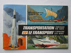 BROOKE BOND TEA ( CANADA)- TRANSPORTATION THROUGH THE AGES NO CARDS  -E9H-22 - Picture 1 of 6