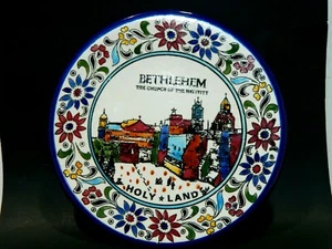 Hand painted Collectible Decorative Bethlehem , Hanging ceramic plate  - Picture 1 of 10