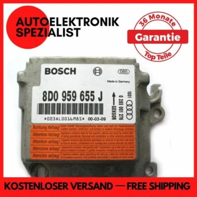 Airbag Steuergerät 8D0959655J Audi A4 B5 / PLUG & PLAY / Generalüberholt - Bild 1 von 2