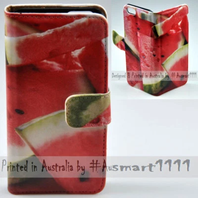 For Google Pixel Series Mobile Phone - Watermelon Print Flip Case Phone Cover - Image 1 of 3