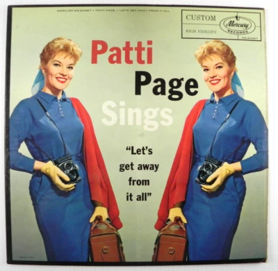 Patti Page - Let's Get Away From It All ~ 1958 Mercury Vinyl Lp MG 20387 VG+ - Image 1 of 4