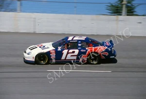 35MM NASCAR SLIDE - JEREMY MAYFIELD 1998 #12 MOBIL 1 FORD DARLINGTON #EE48 - Picture 1 of 1