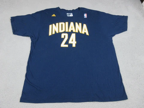 Indiana Pacers Shirt Mens 2X Blue Casual Short Sleeve NBA Basketball Paul George Cover