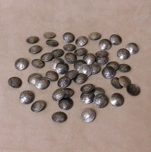 Konvolut Merkur Kopf Groschen Münze Silber Knöpfe + - Bild 1 von 3