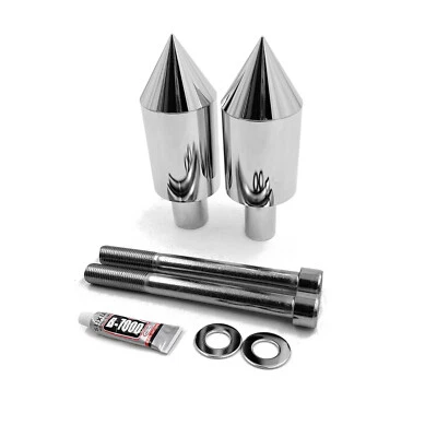 Protector deslizante de marco de aluminio cromado Spike Billet para Honda CBR600RR 2003-2006 Foto 1 de 2