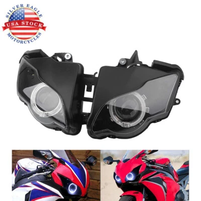 Fully Assembly Headlight Head Lamp White Eye Projector For Honda CBR1000RR 08-11 - Image 1 of 4