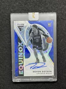2020 Panini Flux Equinox FOTL Blue Scope /5 Devon Dotson #EQR-DDO Rookie Auto RC - Picture 1 of 2