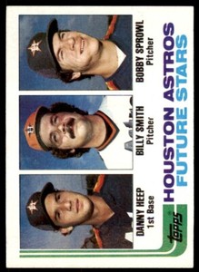 1982 Topps Astros Future Stars - Danny Heep/Billy Smith/Bobby Sprowl Rookie .