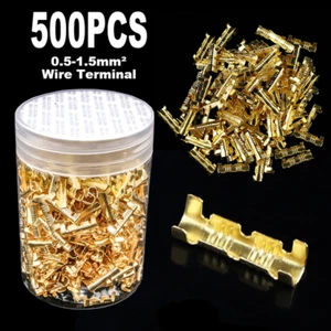 500pcs Electrical Cable Wire Splice Connectors Tinned Insulated Crimp Terminals - Picture 1 of 11