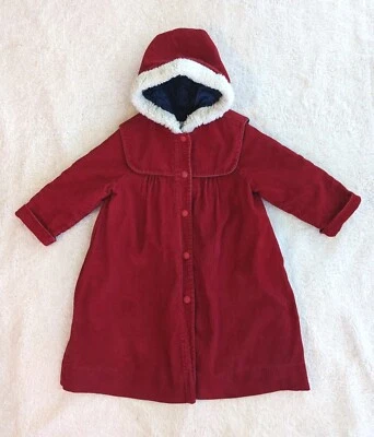 Jaqueta casaco de lapela vintage feminina veludo vermelho com capuz longo tamanho 4/4T - Imagem 1 de 4