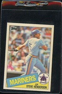 1985 TOPPS TIFFANY #640 STEVE HENDERSON SEATTLE MARINERS 