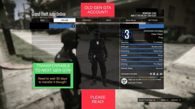 Gta 5 Xbox One Mod 7 Billion Rank 7980 (24/7 INSTANT AUTOMATED DELIVERY)