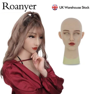 Roanyer Realistic Silicone Female Skin Human Party Mask for Crossdresser Cosplay - Picture 1 of 12