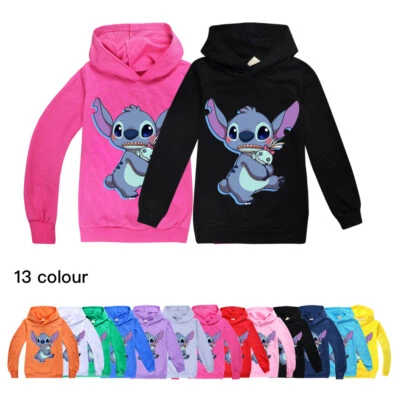 MARKENLOS Lilo & Stitch Kapuzen pullover Mädchen Junge Sweatshirt Hoodie Pullover Langarm