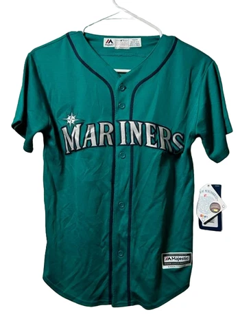 Majestic Youth Seattle Mariners Robinson Cano #22 Jersey, Green, Medium Cover