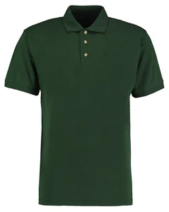 Herren Superwash Kurzarm Slim Fit Arbeit Golf Poloshirt Oberteil Grün - Bild 1 von 2