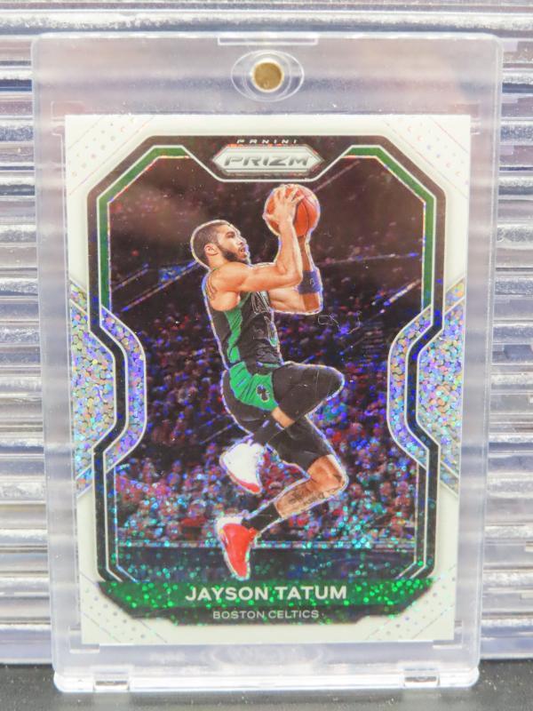 2020-21 Panini Prizm Jayson Tatum White Sparkle Prizm SSP #119 Boston Celtics