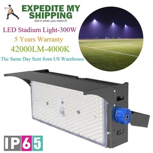 1500-Watt Equivalent 36000 Lumens Black LED Stadium Light 4000K LED Flood Lights - Picture 1 of 16