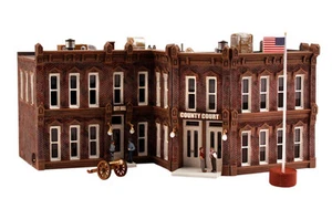 HO-SCALE COUNTY COURTHOUSE KIT BY DPM-EASY BUILD WITH POSITIVE ALIGNMENT SYSTEM! - Picture 1 of 4