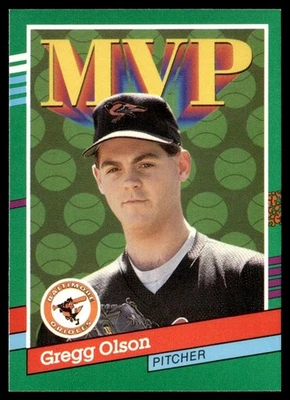 1991 Donruss Gregg Olson Baltimore Orioles #393 - Image 1 of 2