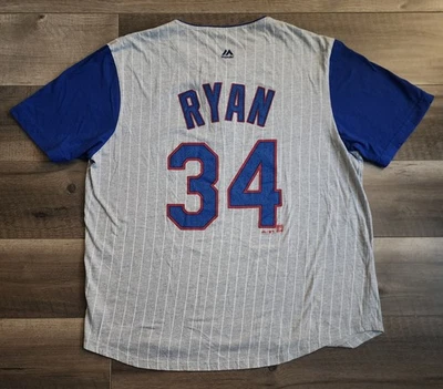 Nolan Ryan Texas Rangers Jersey Pullover Throwback Majestic 2XL MLB - Image 1 of 4
