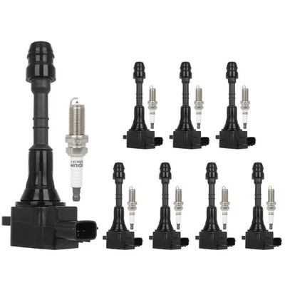 8x 适用于 2003 - 10 英菲尼迪 M45 2002 - 2006 Q45 4.5L V8 点火线圈火花塞 UF482 — 第 1/4 张图片