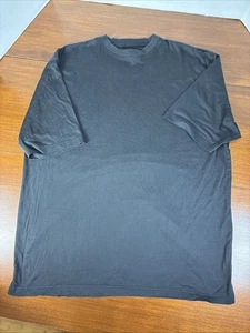 Paul Fredrick Herren Kurzarm Seidenmischung T-Shirt Schwarz Large - Bild 1 von 8