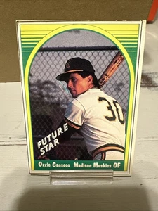 Revista de tarjetas de béisbol 1987 BBC Ozzie Canseco cortada a mano - Imagen 1 de 6