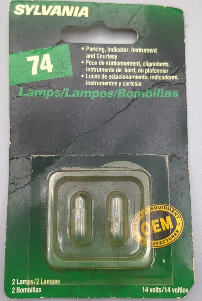 Sylvania 74 BP Auto Lamps, Parking, Indicator, Instrument and Courtesy 14V - Изображение 1 из 4