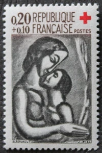 Timbre - FRANCE - Croix-Rouge - ROUAULT - YT1323 - Neuf ** - 1961 - Picture 1 of 1