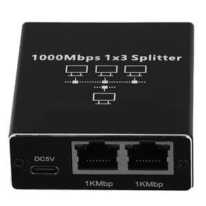 Divisor Gigabit Ethernet, 1 a 3 puertos, 1000 Mbps, extensión de red3839 - Imagen 1 de 7