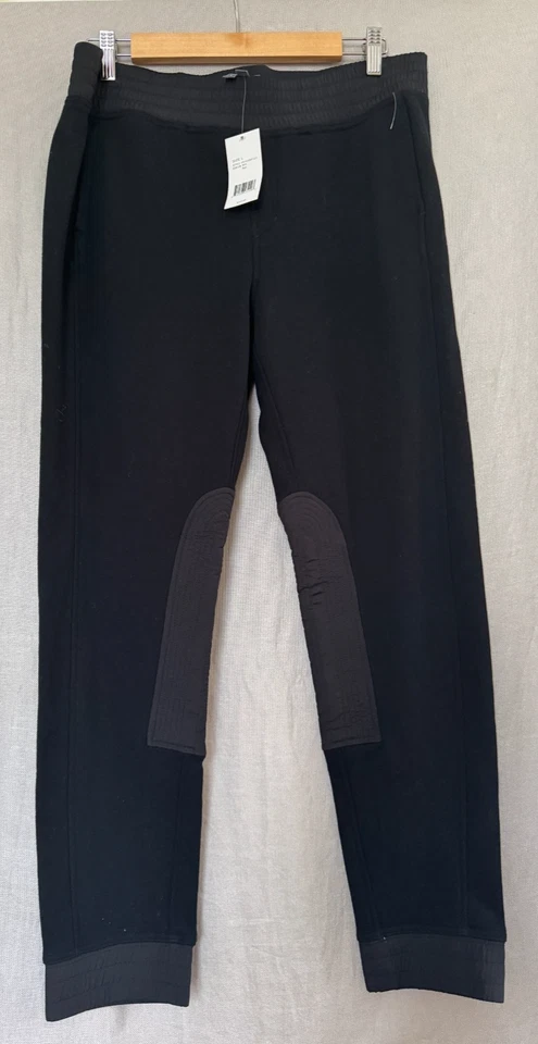 Vince Nuevos Pantalones Negros Para Mujer Grandes L Jogger Salón Puños Pantalones de Sudadera Montar Foto 1 de 4