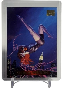 1994 Marvel Masterpieces Spider-Woman Karte #117 mit Top Loader & Ebay Standard - Bild 1 von 5
