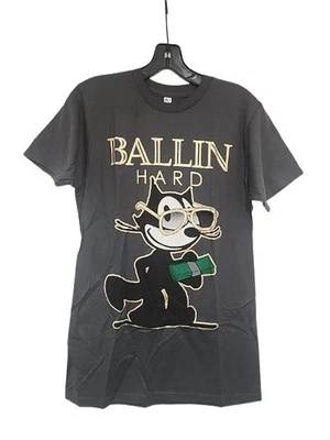 Nee Felix The Cat Parody Mens Small Retro Cartoon Soft Cotton Tee  - Image 1 of 4
