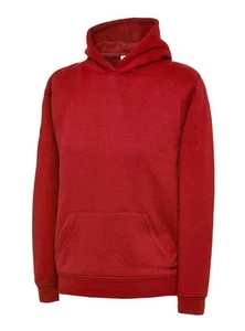Uneek - Baju Hobi Hooded Kanak-Kanak - 50% Poliester 50% Kapas - Merah - Saiz 7 - Picture 1 of 1