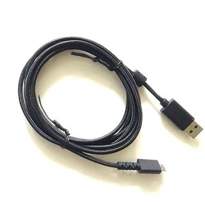 Black Braided USB Fast Charging Cable For Logitech G502 Wireless Gaming Mouse g - Picture 1 of 5
