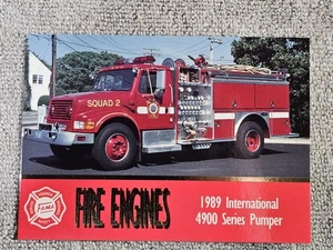 1993 FAMA Bon Air Series 1 #76 1989 International 4900 Series Pumper Westwood MA - Picture 1 of 2