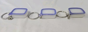 lot of 3 Tupperware baseline Keychains Mini Container transparent - Bild 1 von 7