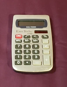Exec Tech Dual Tech 8 Digit Calculator Solar Powered - Picture 1 of 2