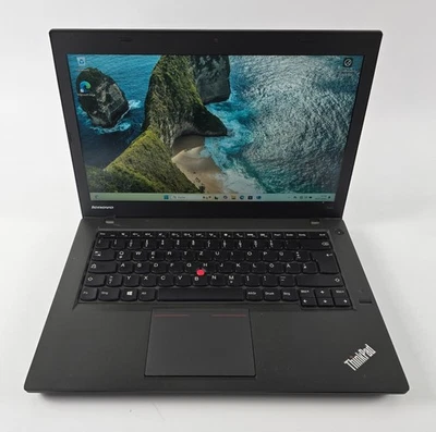Laptop Lenovo ThinkPad T440 Intel i5 4200u 8GB 240GB SSD Webcam FullHD Win11 - Bild 1 von 4